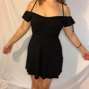 Off Shoulder Ribbed Skater Dress NWT